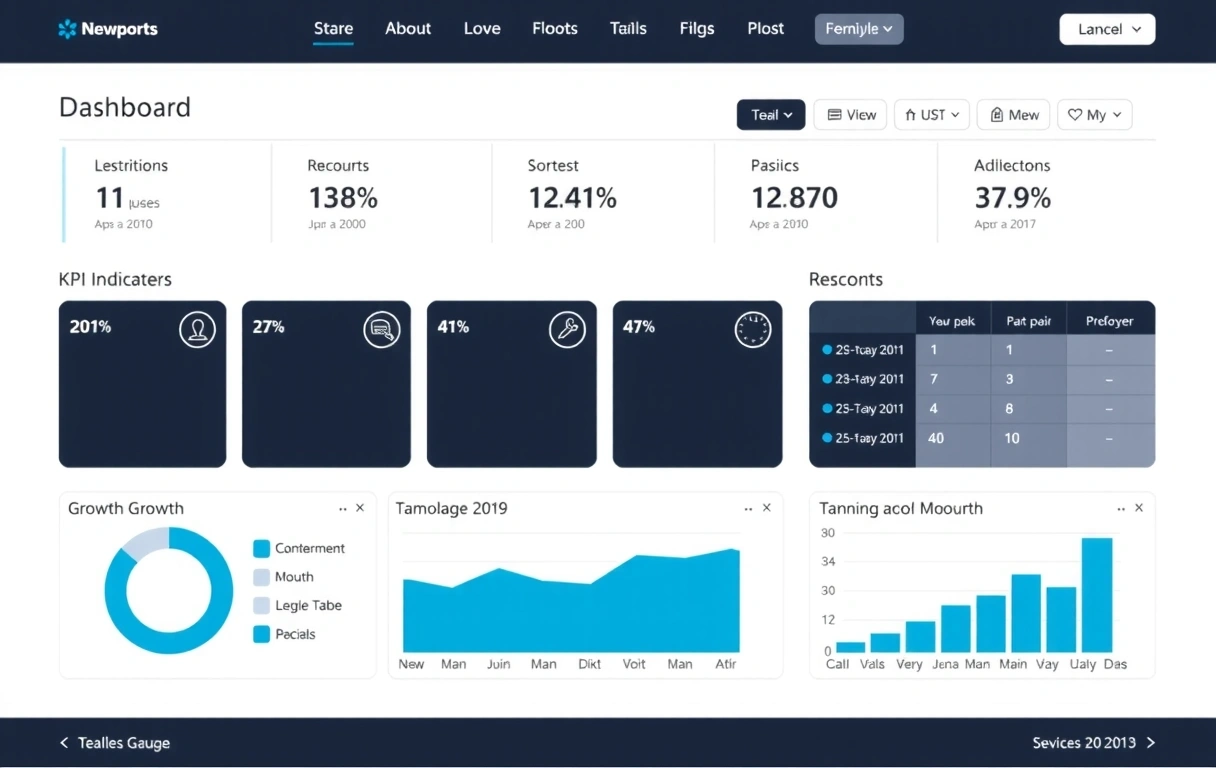 KPI Analytics Interface